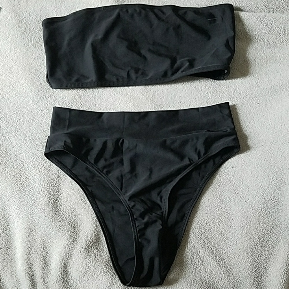 High leg, high waist bikini